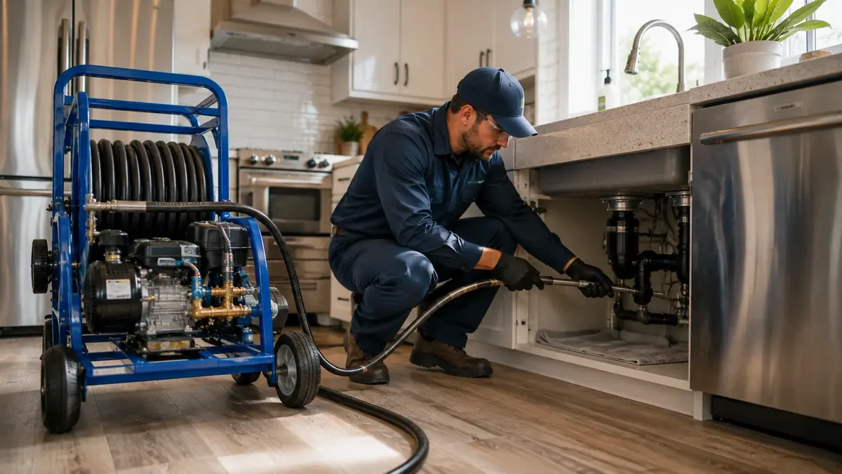 Kitchen Drain Hydro Jetting in Wasco