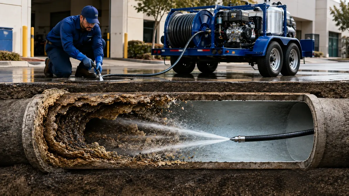 Sewer Pipe Descaling in Wasco